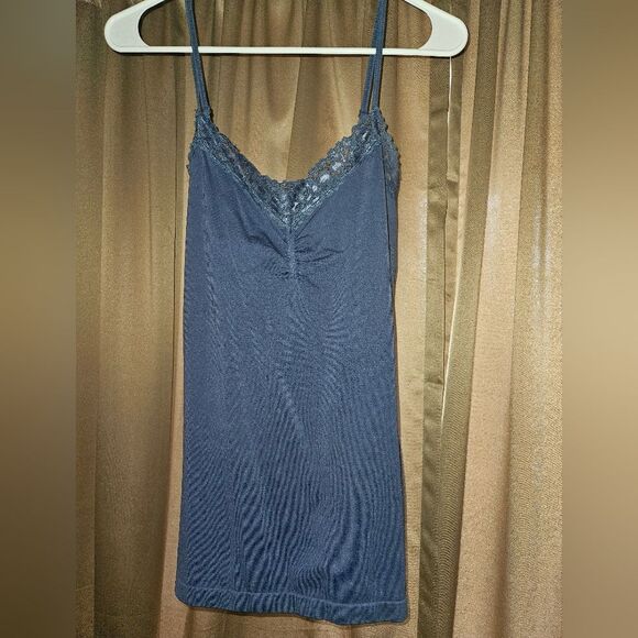 Mascara Large Women's Lace Blue longsleeve top with Tank - Picture 3 of 9